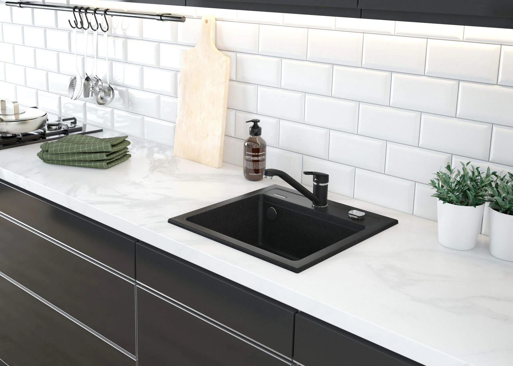 Zorba Granite sink 1-bowl - Image 4