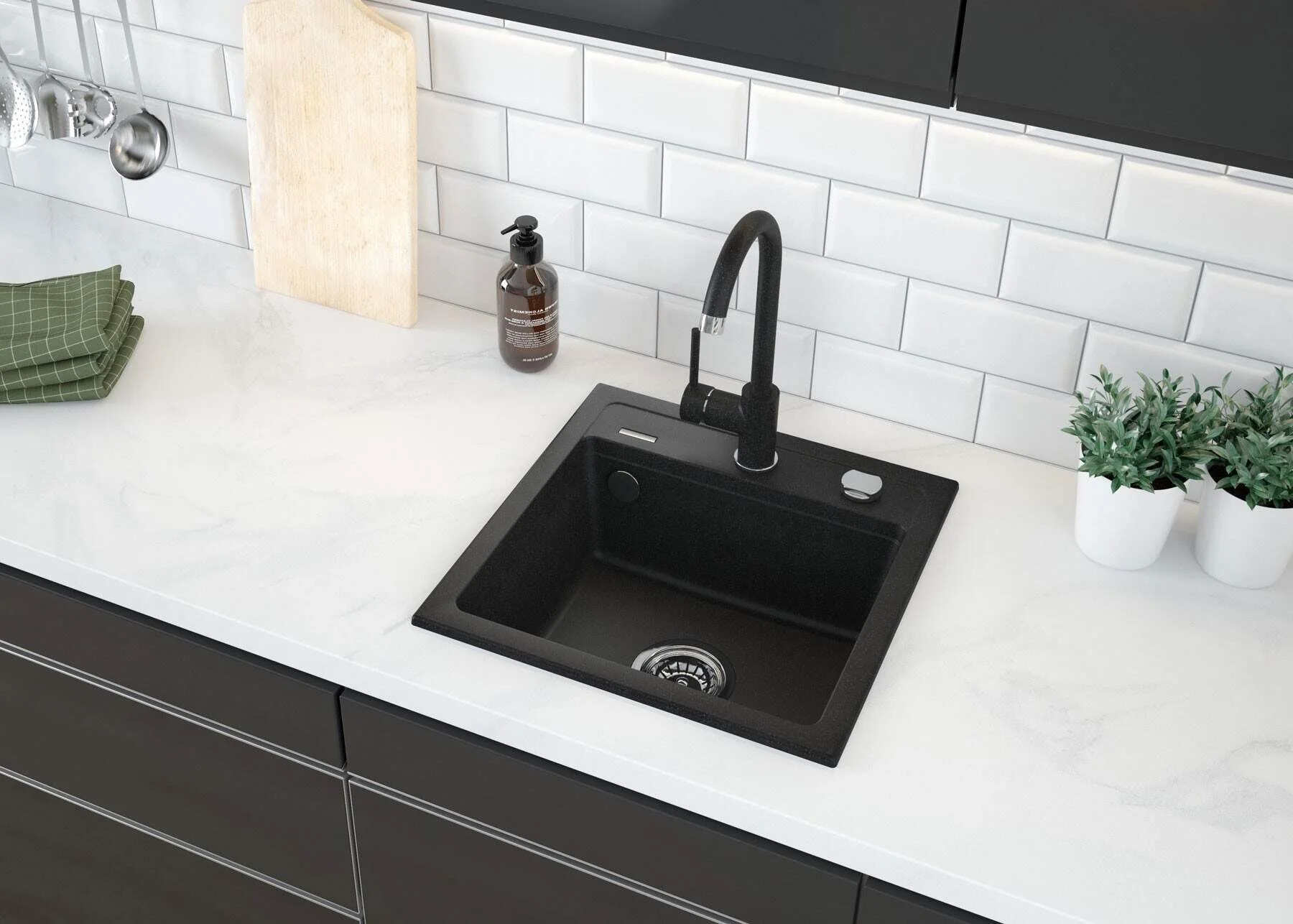 Zorba Granite sink 1-bowl - Image 5